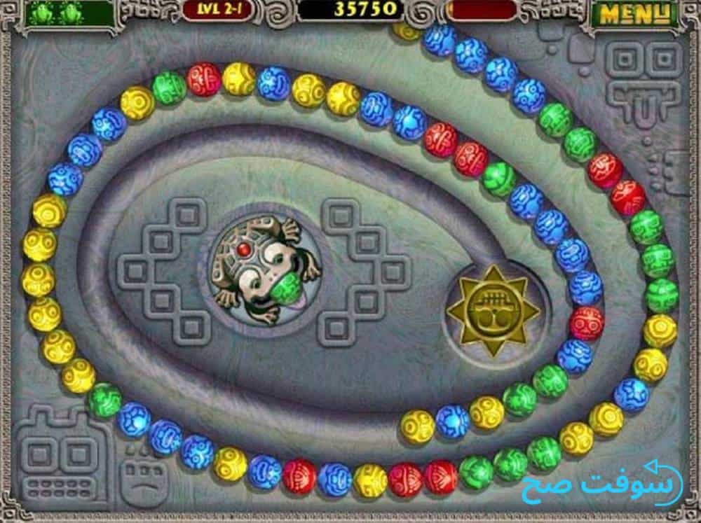 تحميل لعبة زوما Zuma Deluxe