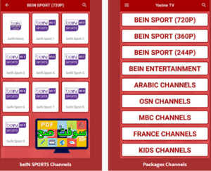تحميل تطبيق ياسين تي في Yacine TV 3.1 للكمبيوتر والموبايل برابط مباشر 6